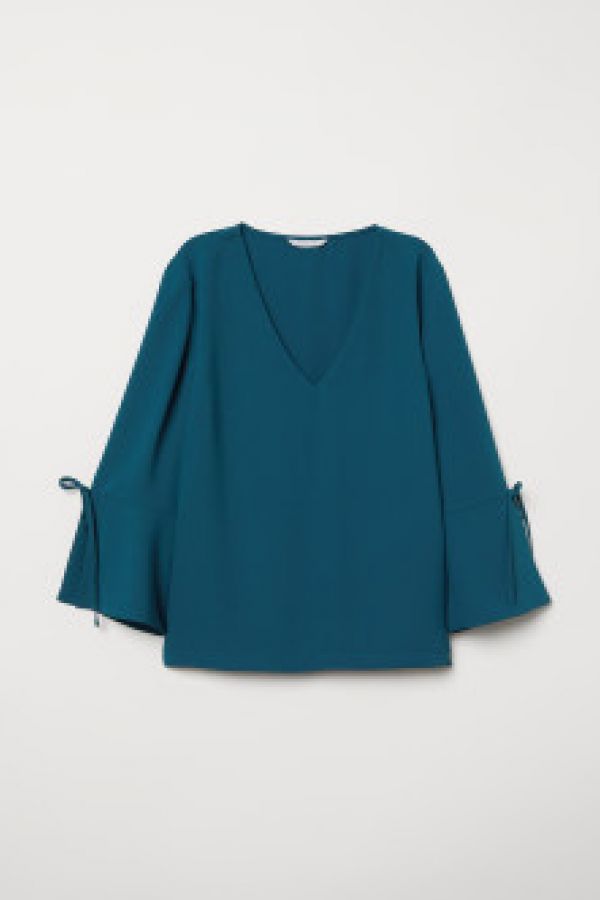  Bluza cu decolteu in V