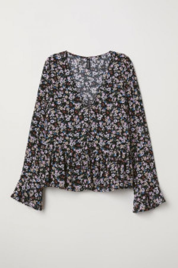  Bluza in V cu nasturi