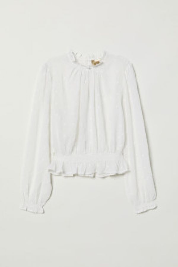  Bluza de sifon cu broderie