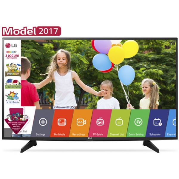  Televizor LED Full HD, Game TV, 108cm, LG 43LJ515V, negru
