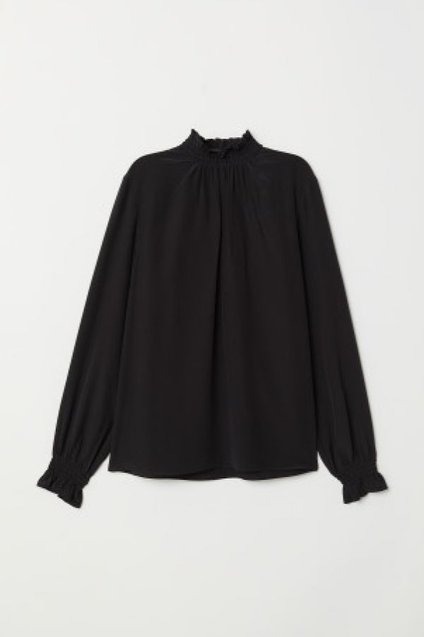  Bluza de matase cu fronseuri