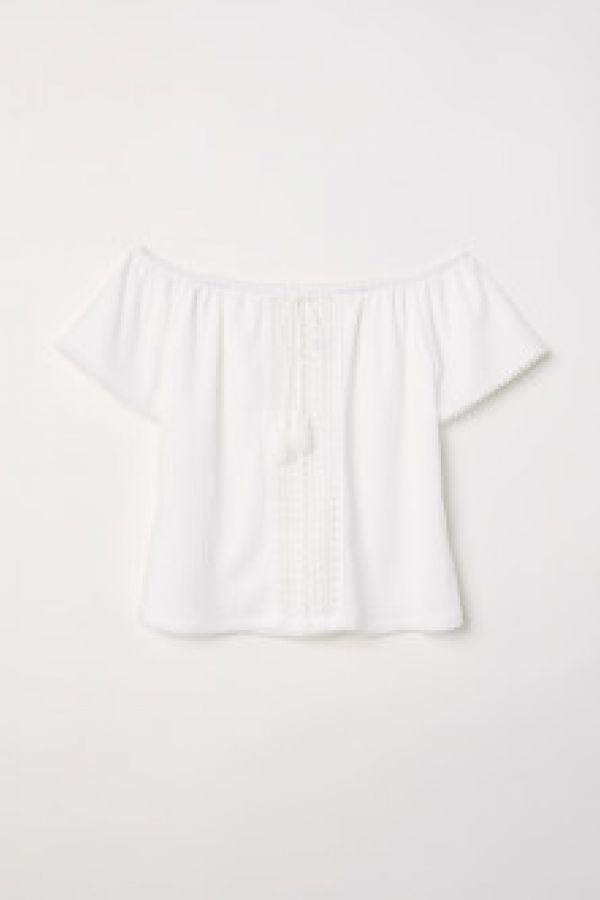 Bluza cu umerii goi