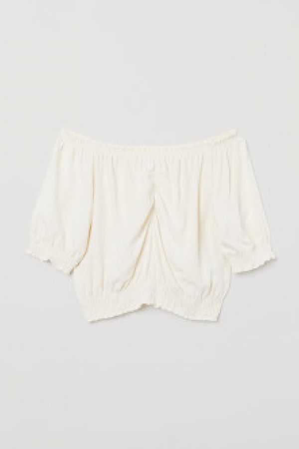  Bluza scurta cu umerii goi