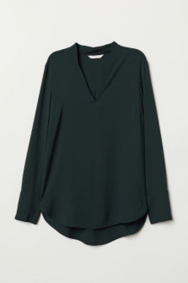  Bluza cu decolteu in V