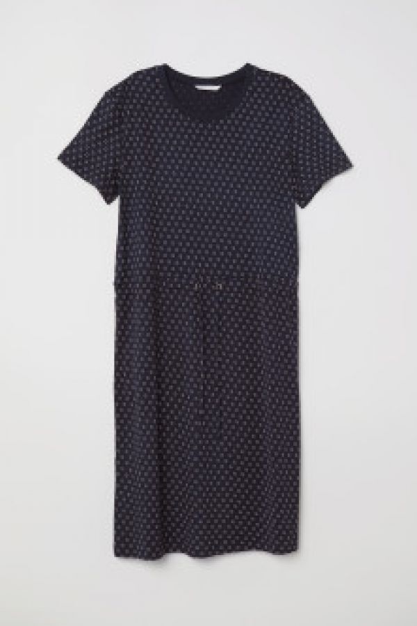  Rochie de jerseu cu snur