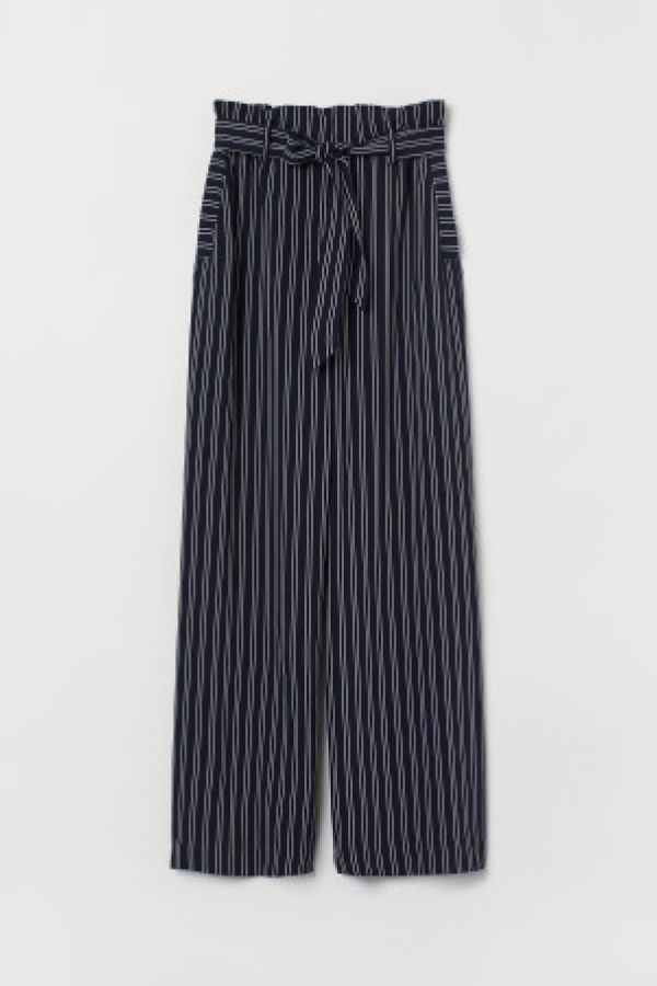  Pantaloni largi cu cordon