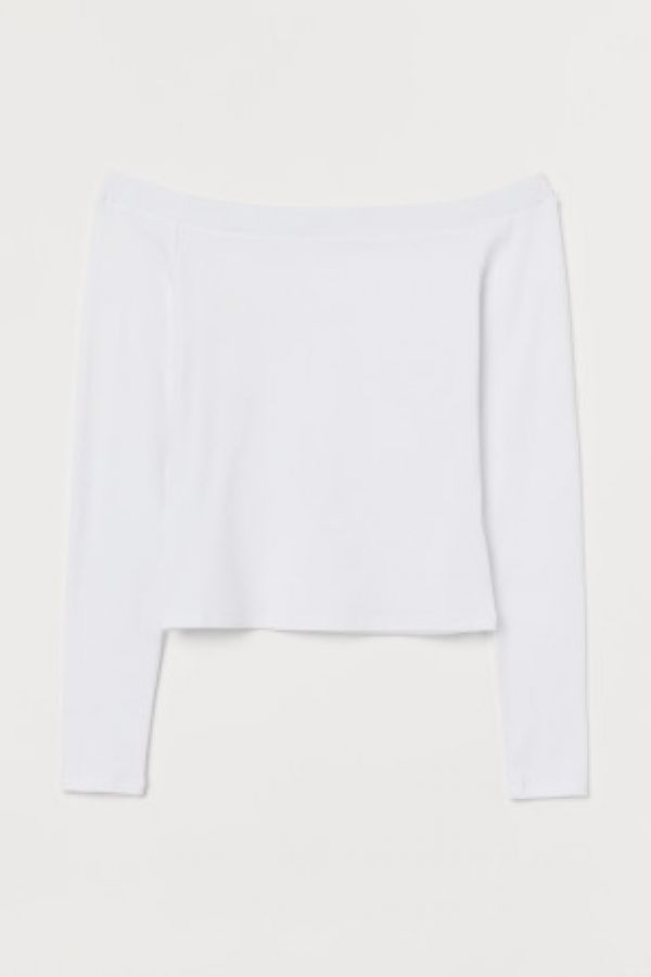  Bluza scurta cu umerii goi