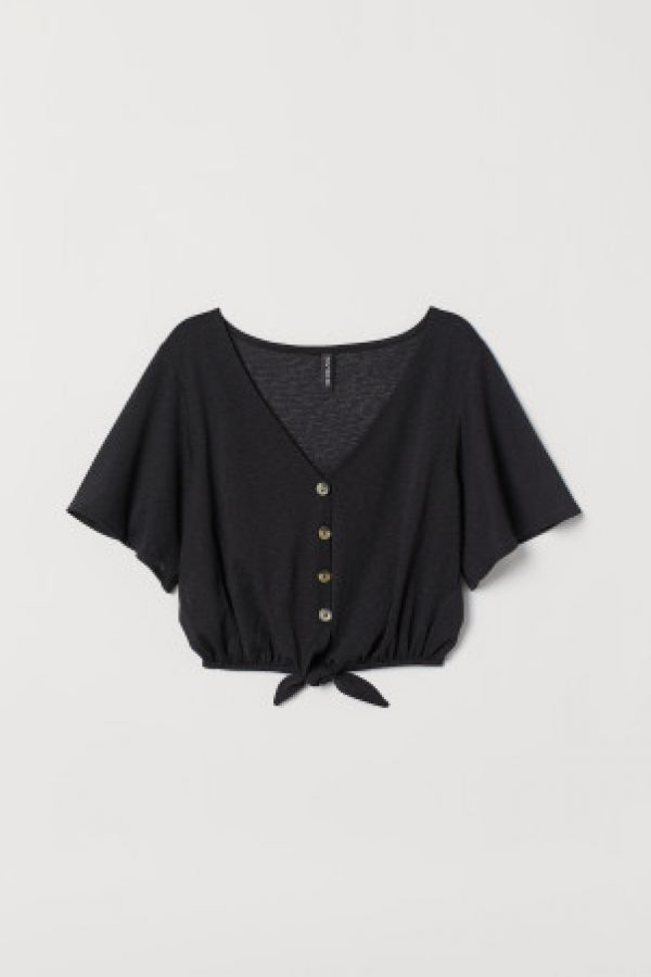  Bluza scurta cu nod