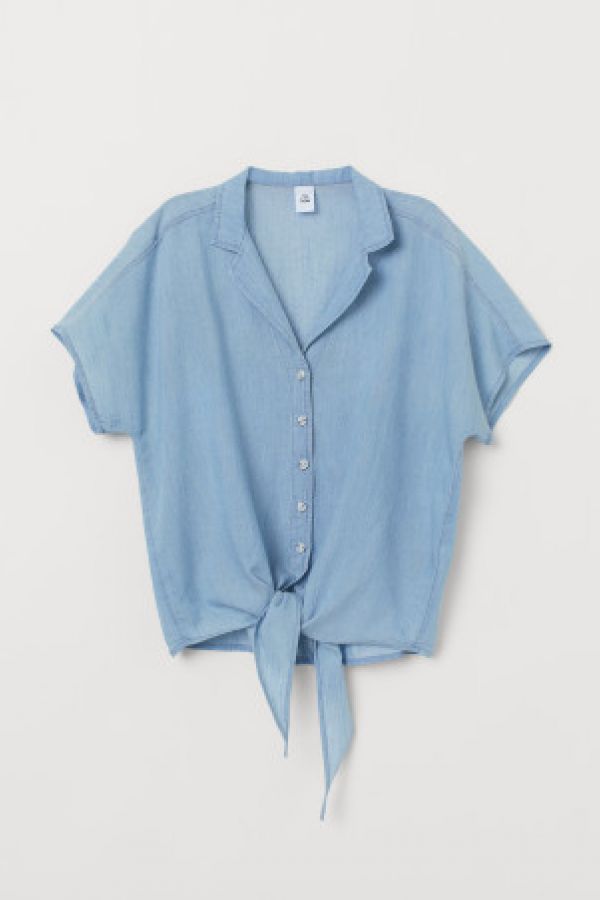  Camasa de denim cu nod