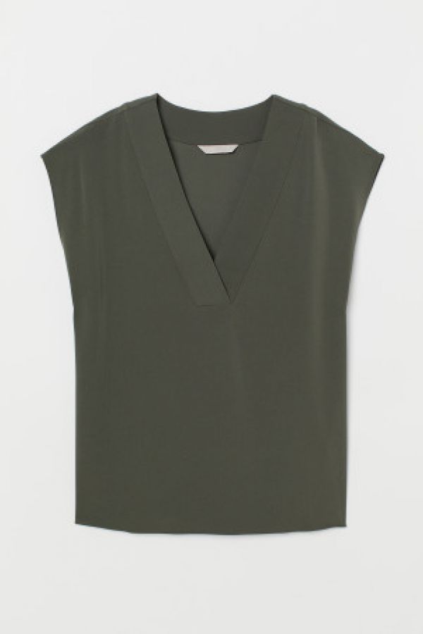  Bluza cu decolteu in V