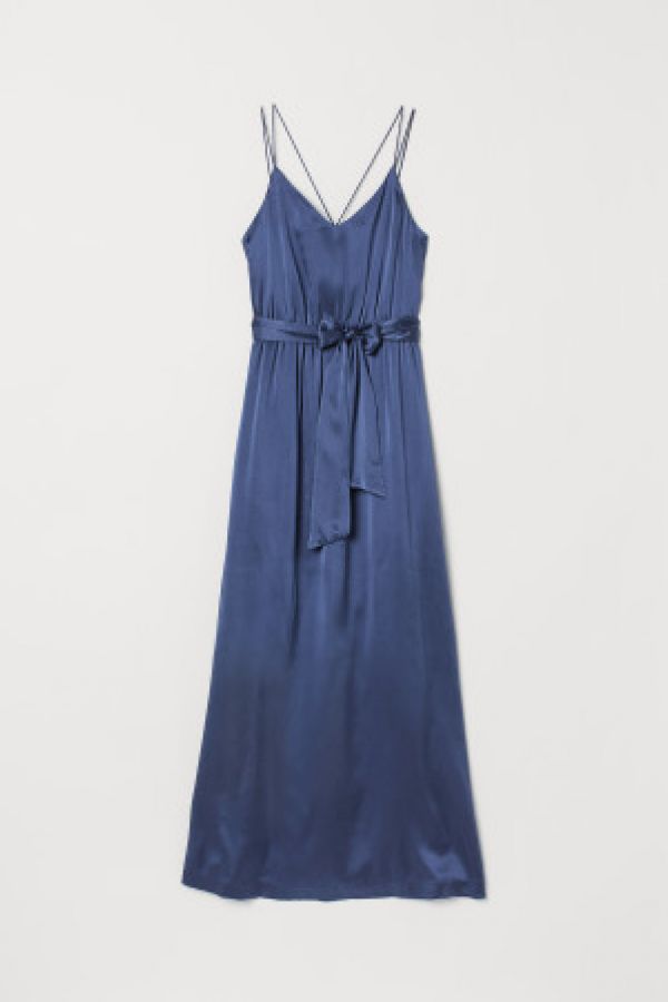  Rochie maxi de matase