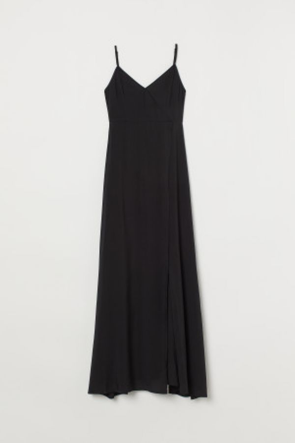  Rochie maxi cu decolteu in V