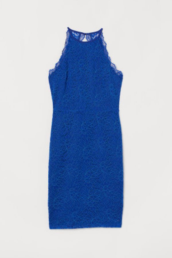  Rochie cu bretea la gat
