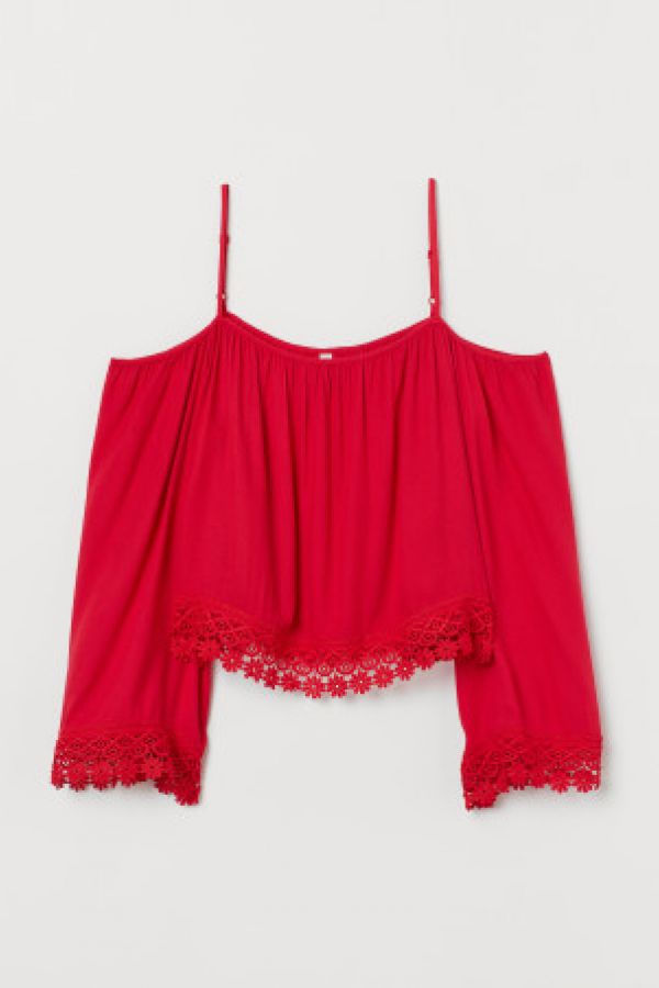  Bluza cu umerii goi