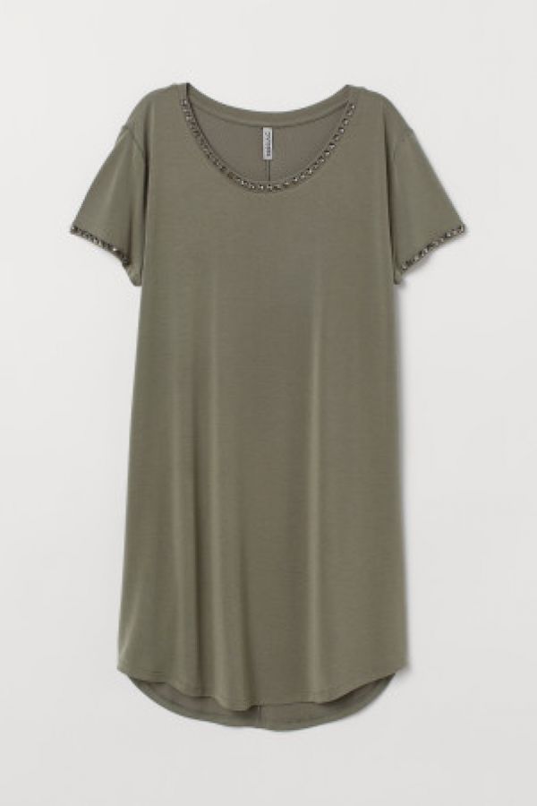  Rochie-tricou cu tinte