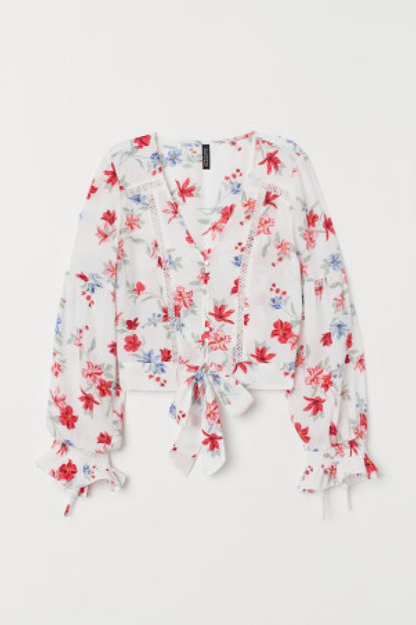  Bluza in V cu nasturi