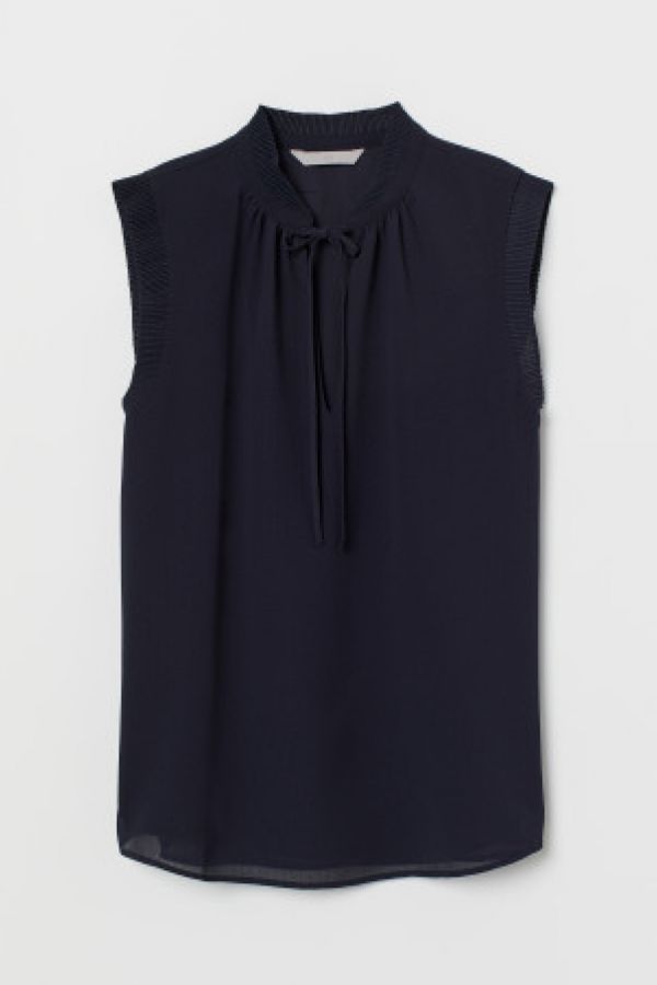  Bluza cu guler plisat