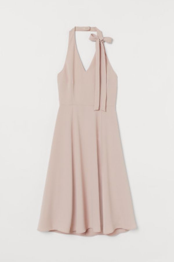  Rochie cu bretea la gat