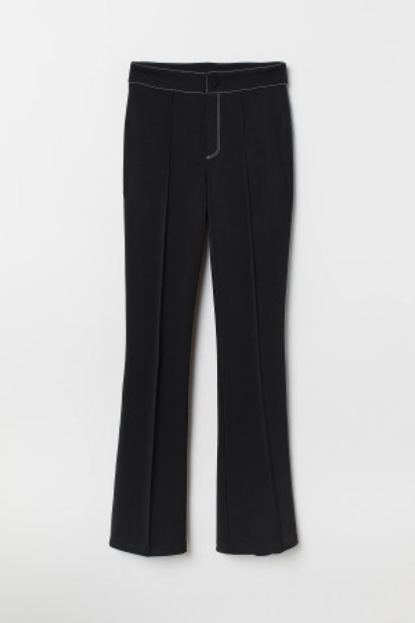  Pantaloni evazati de jerseu