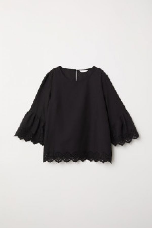  Bluza cu maneci-trompeta
