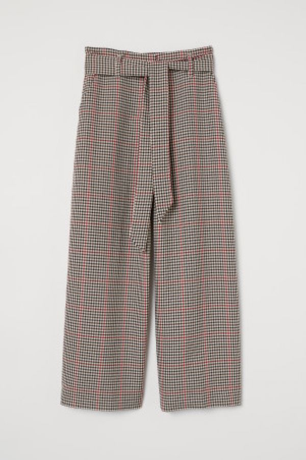  Pantaloni largi cu cordon