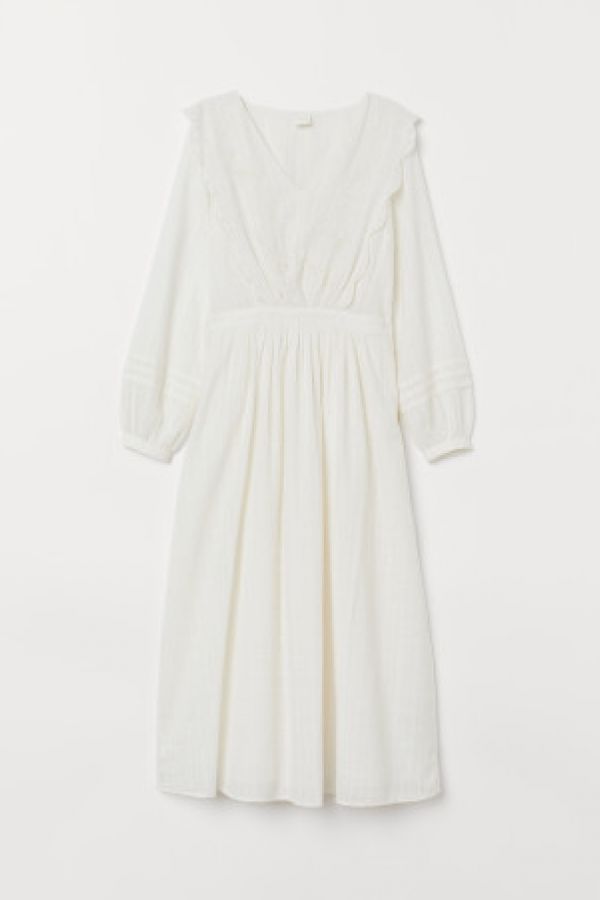  Rochie de bumbac brodata