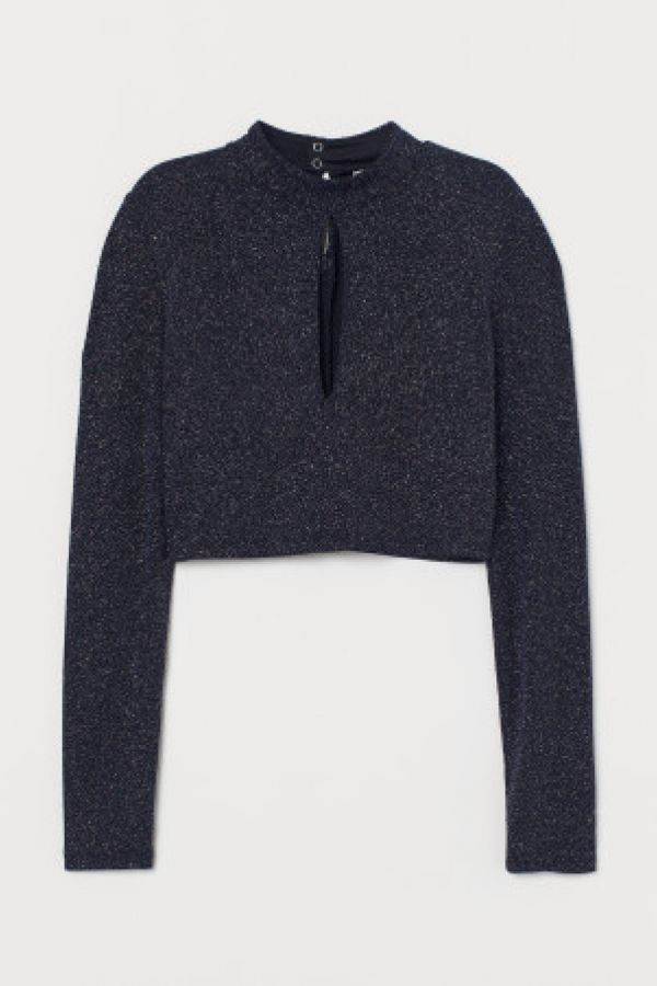  Bluza cu guler ridicat