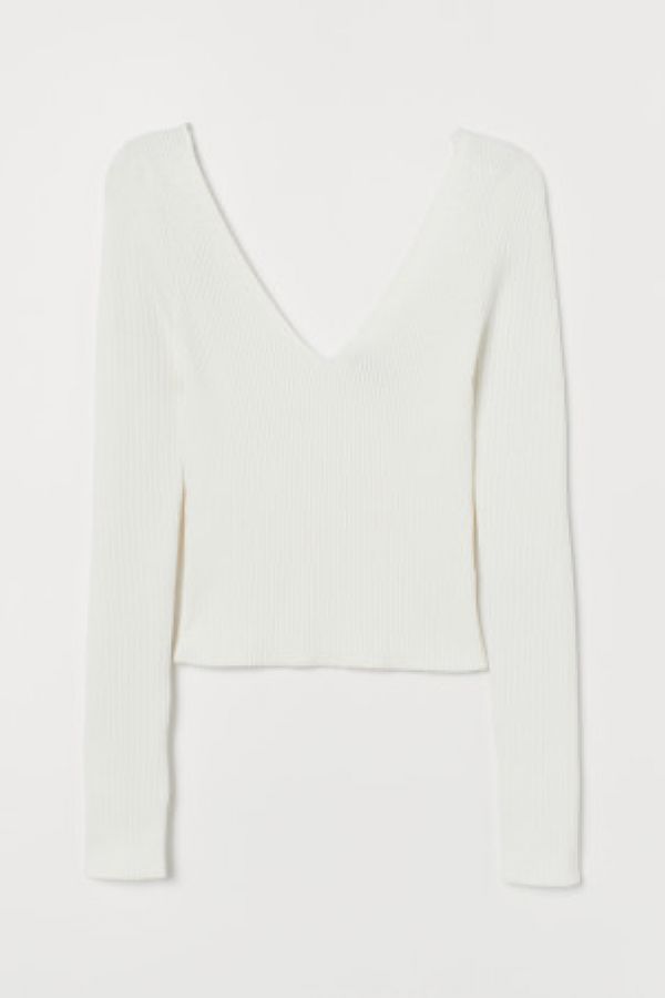  Bluza cu decolteu in V