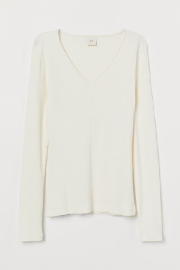  Bluza cu decolteu in V