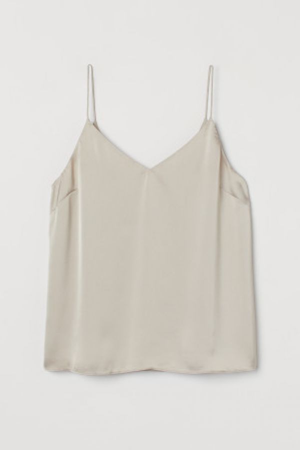  Top de satin cu bretele