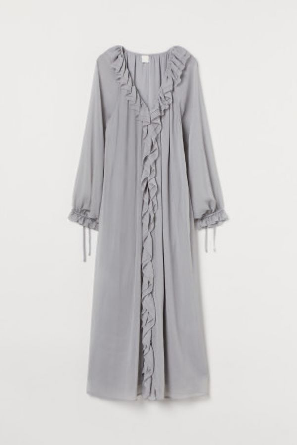  Rochie lunga cu volanase