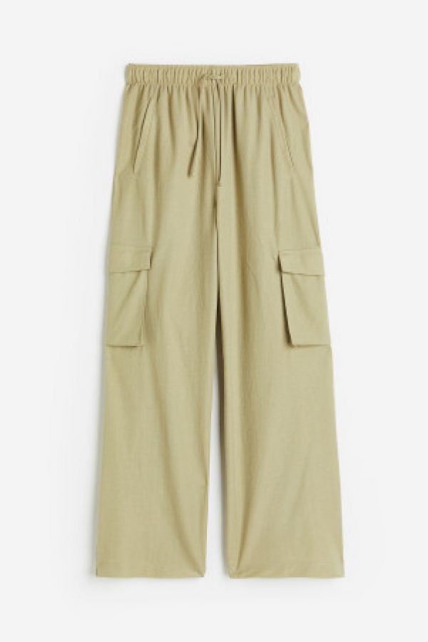  Pantaloni cargo cu elastic