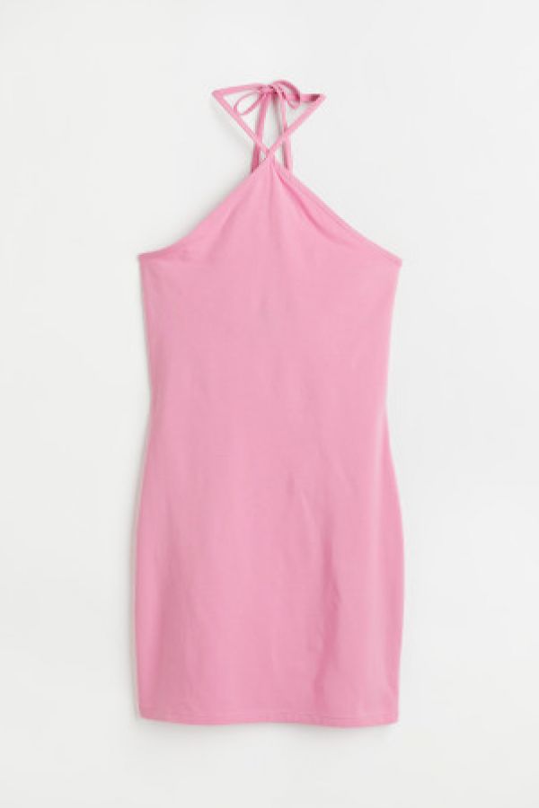  Rochie mulata cu bretea la gat
