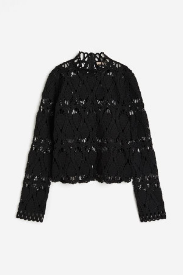  Bluza cu aspect crosetat