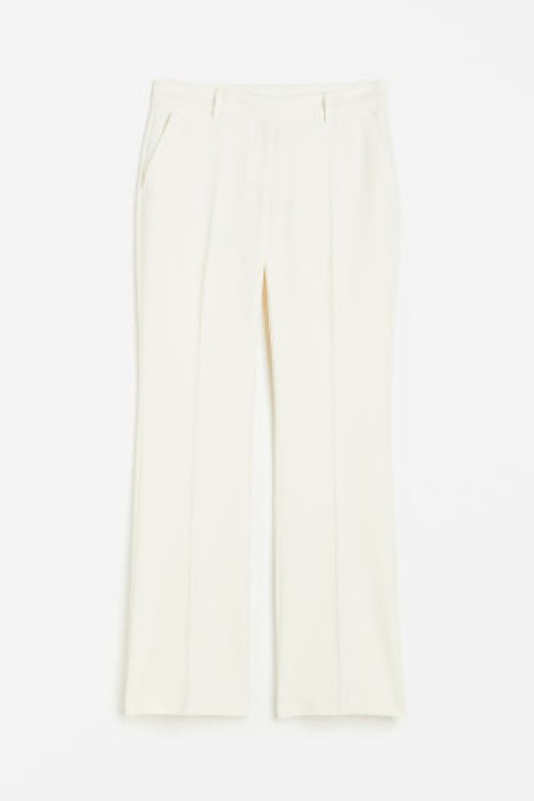  Pantaloni din twill evazati