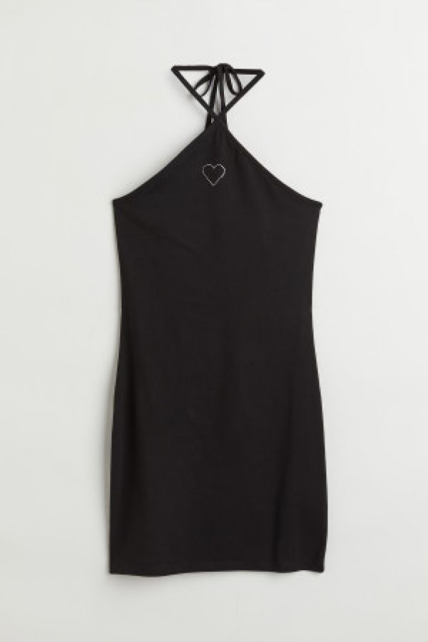  Rochie mulata cu bretea la gat