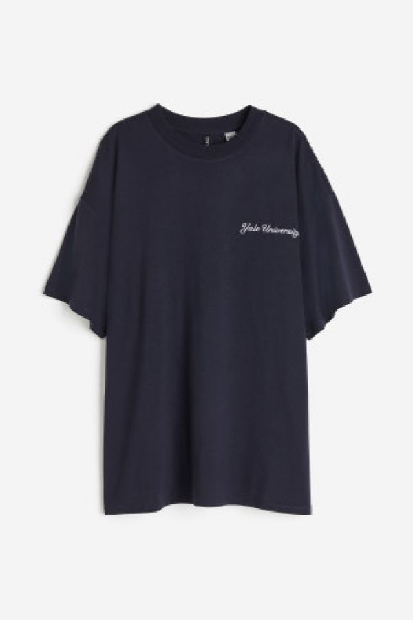  Tricou supradimensionat cu imprimeu
