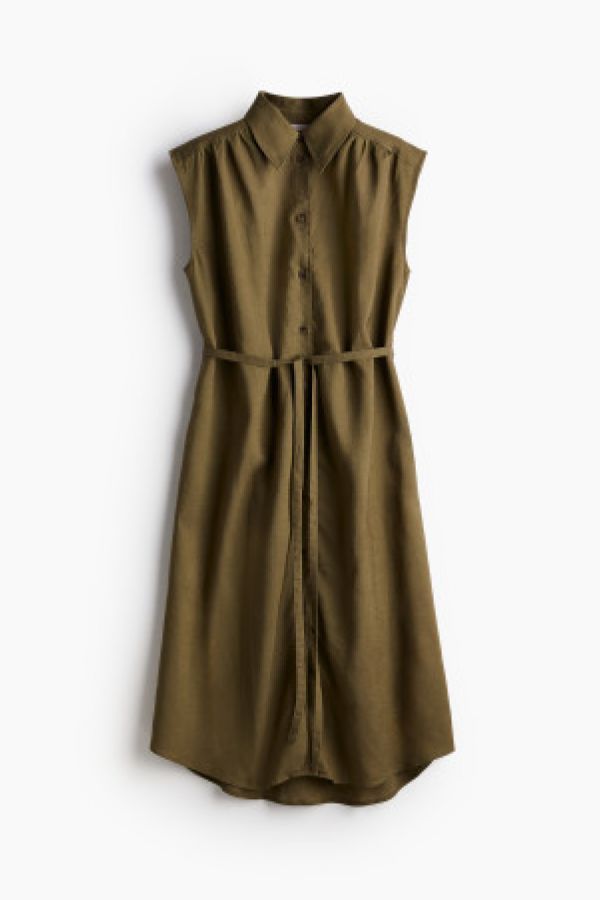  Rochie-camasa din amestec de in