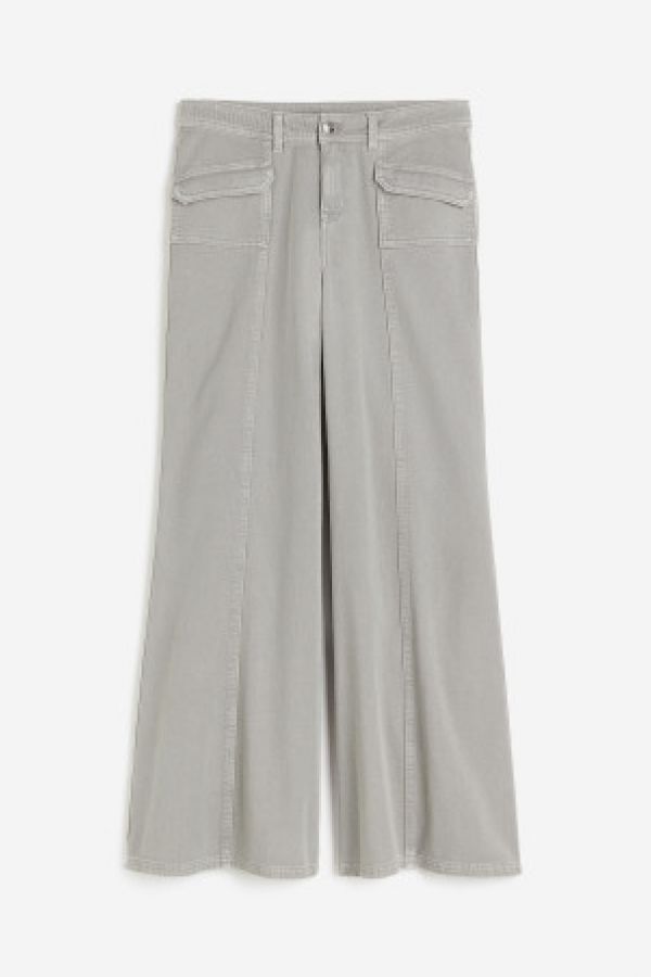  Pantaloni largi din twill