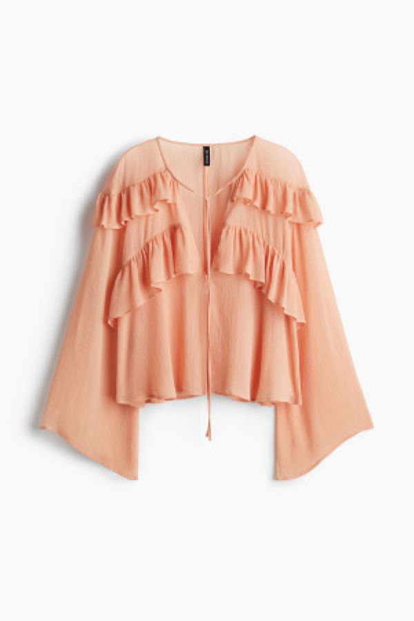  Bluza incretita cu volane