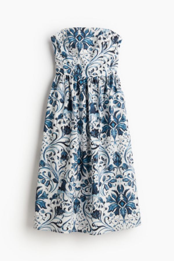  Rochie tip bustiera din bumbac