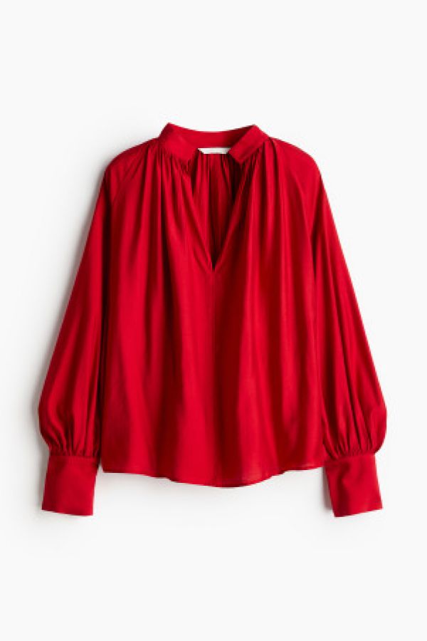  Bluza cu maneci bufante