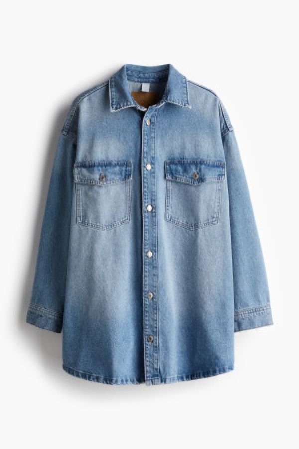  Camasa supradimensionata din denim