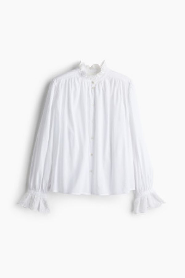  Bluza cu broderie englezeasca