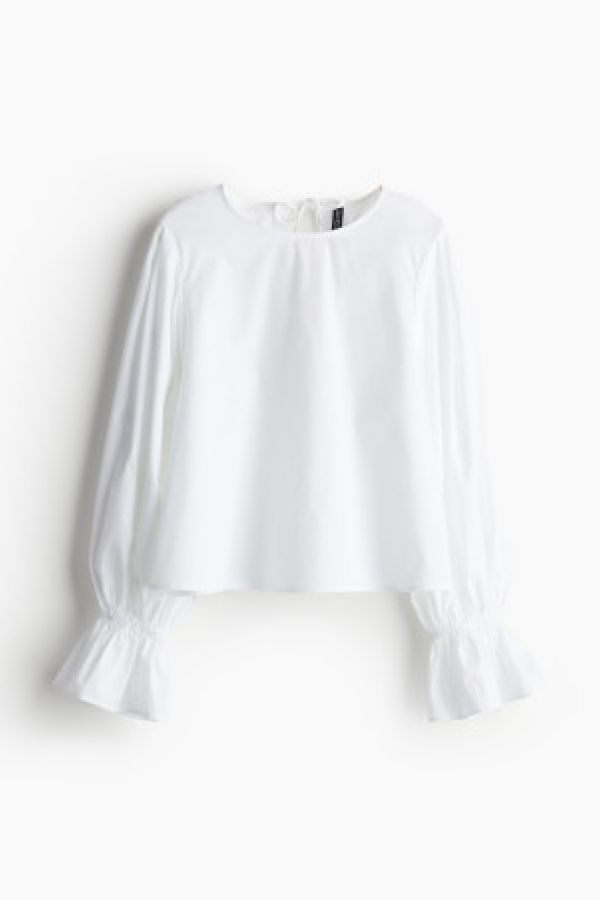  Bluza de bumbac cu snururi