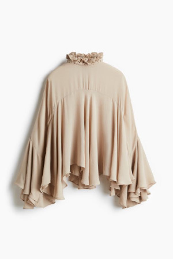  Bluza supradimensionata cu volane