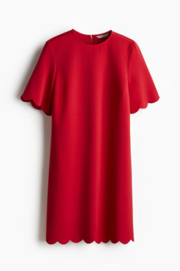  Rochie cu margini festonate