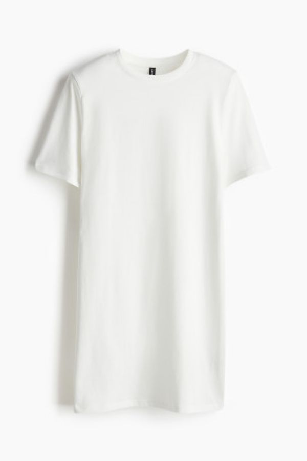  Rochie-tricou cu pernite la umeri