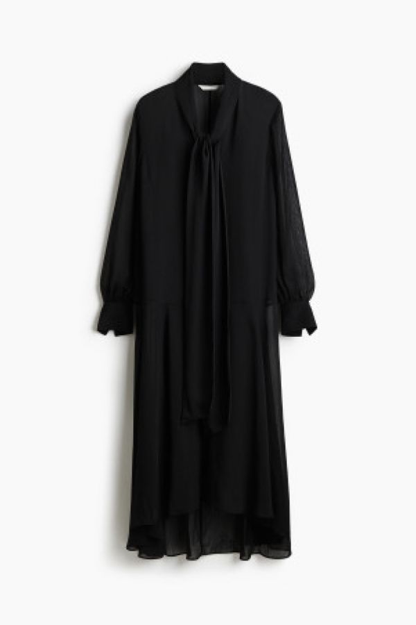  Rochie transparenta cu panglici