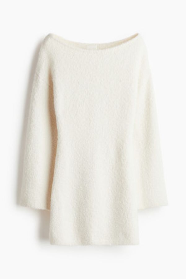  Rochie tricotata din fir boucle